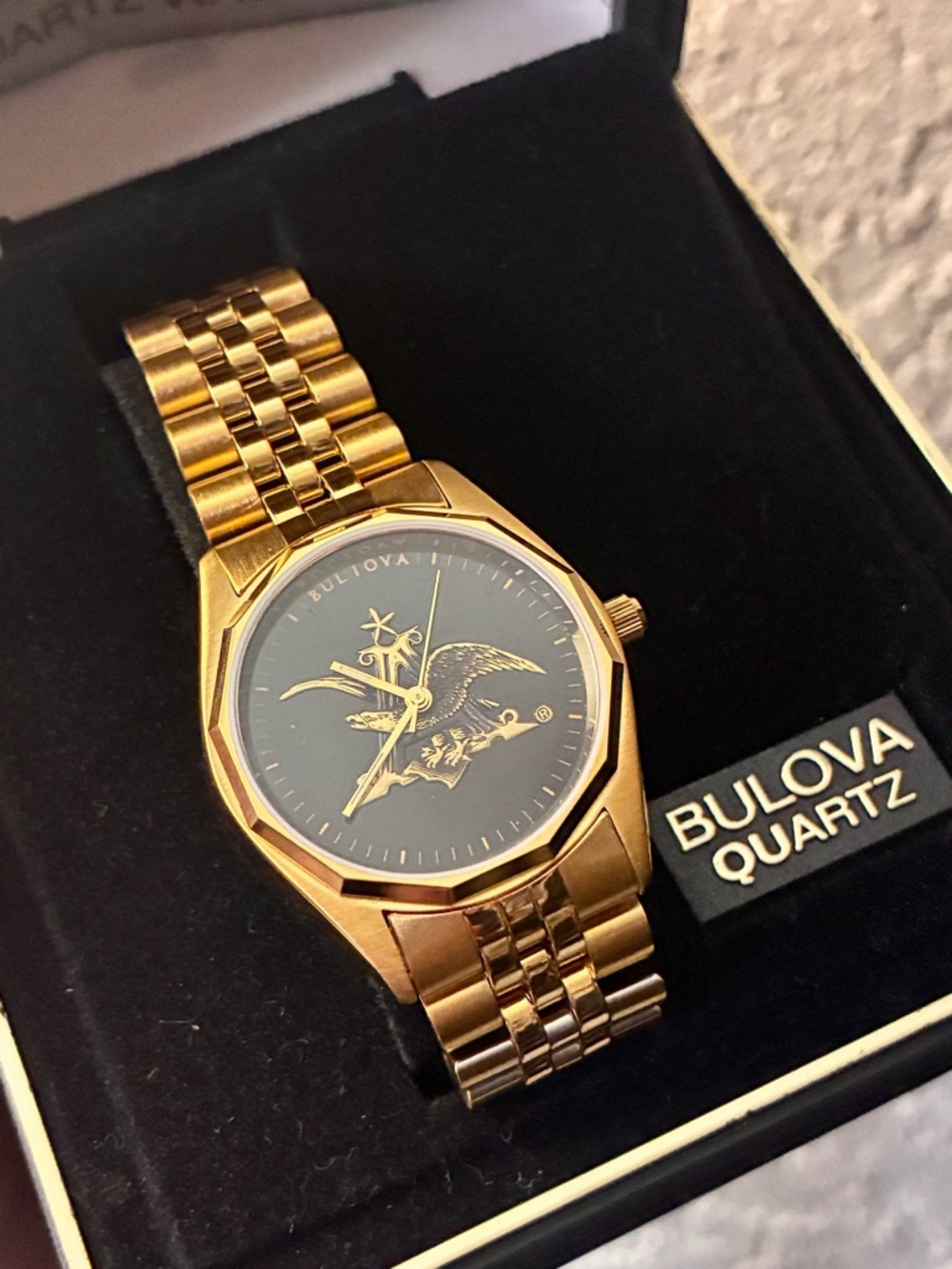 Vintage Bulova Quartz Anheuser-Busch Service Award Watch - Box Set 1991